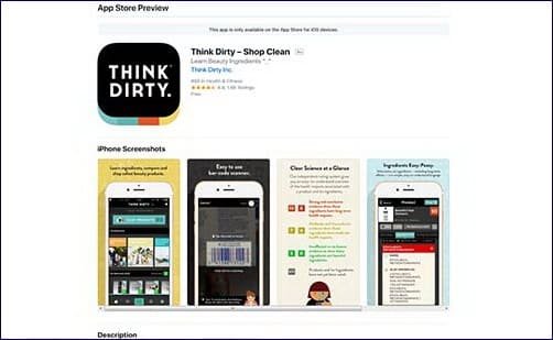 Think Dirty - Shop Clean